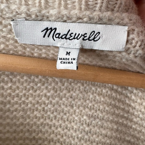 Madewell Cable Knit 100% Wool Sweater - Picture 6 of 13